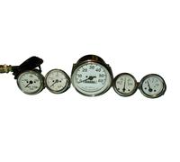 Willys MB Jeep Ford GPW CJ - Tachimetro + Temp + Olio + Carburante + Manometr...
