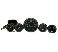 Willys MB Jeep Ford GPW CJ - Tachimetro + Temp + Olio + Carburante + Manometr...