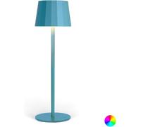 Wilmà Rainbow, Lampada da Tavolo Senza Fili LED RGB Touch Control, Ricaricabile ed Impermeabile Waterproof IP54, Ideale per Uso Esterno ed Interno, Sistema Antiribaltamento (1 pezzo, Azzurro)