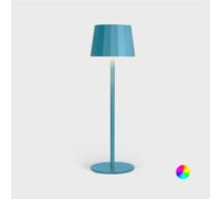 Wilmà Rainbow, Lampada da Tavolo Senza Fili LED RGB Touch Control, Ricaricabile ed Impermeabile Waterproof IP54, Ideale per Uso Esterno ed Interno, Sistema Antiribaltamento (1 pezzo, Azzurro)