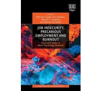 Wilmar Schaufel Job Insecurity, Precarious Employment and Bur (Copertina rigida)