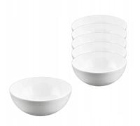 Wilmax - Ciotola in porcellana - 600nl - set da 6 - Insalatiera - bianca - per snack, insalate - Ø 14 cm - Cestino per frutta, cereali - Elegante e resistente ai graffi - Ideale come regalo