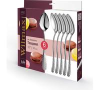 Wilmax cucchiaio da caffè e tè 14 cm in acciaio inox, set di 6 - WL-999203/6C