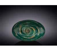 Wilmax Insalatiera ovale 25 x 16,5 x 6 cm in porcellana verde - WL-669540/A