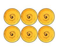 Wilmax - Piatti da dessert COLORBOOM - Set da 6 - Diametro: 20 cm - Per servire snack - Design moderno - Pratici - Lavabili in lavastoviglie - Porcellana smaltata - Colore pistacchio