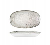 Wilmax - Piatti decorativi - 1 pezzo - 30,5 x 18 cm - Piatto da portata ovale in porcellana - Lavabile in lavastoviglie - Piatto da colazione - Piatto da dessert