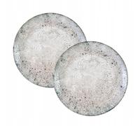 Wilmax - Piatti decorativi - 2 pezzi - Ø25 cm - da dessert in porcellana - Lavabili in lavastoviglie - da colazione - Piatti da torta