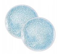 Wilmax - Piatti decorativi - 2 pezzi - Ø27cm - da dessert in porcellana - Lavabili in lavastoviglie - da colazione - Piatti da dessert