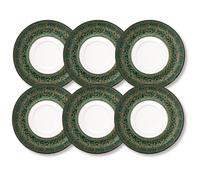 Wilmax - Piatti decorativi - 6 pezzi - Ø16 cm - Sottotazze, Piatto in porcellana - Lavabili in lavastoviglie - Per la colazione - Piatti da dessert