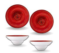 Wilmax - Piatti fondi SPIRAL - 2 pezzi - Eleganti - Moderni - Resistenti - Porcellana smaltata - Resistenti ai graffi - Lavabili in lavastoviglie - Per zuppe, insalate - Diametro: 22,5 cm