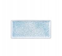 Wilmax - Piatto decorativo - 1 pezzo - 33 x 15 cm - rettangolare in porcellana - Lavabile in lavastoviglie - da colazione - da dessert