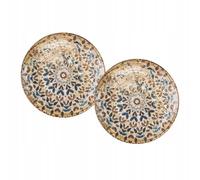 Wilmax - Piatto decorativo - 2 pezzi - Ø 17 cm - Piatto da dessert in porcellana - Piatto piano - Lavabile in lavastoviglie - da colazione - da dessert