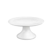 Wilmax - Piatto per Torta con Base in Porcellana - Stand per Torte da Decorare - Bianco