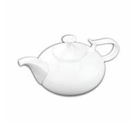 Wilmax - Teiera OLIVIA - in porcellana - Capacità: 450 ml - Teiera per caffè e tè - Elegante - Resistente ai graffi - Lavabile in lavastoviglie e microonde - Ergonomica - Bianca