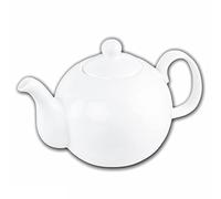 Wilmax - Teiera OLIVIA - in porcellana - Per caffè - Per tè - Elegante - Resistente ai graffi - Lavabile in lavastoviglie - Adatta al microonde - Ergonomica - Capacità: 1100 ml