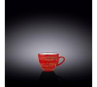 Wilmax WL-669233/A - Tazza in porcellana, 75 ml, colore: Rosso