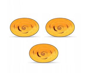 Wilmax WL-669440/A - Ciotola ovale in porcellana, lunghezza 25 cm, larghezza 16,5 cm, altezza 6 cm, colore: Giallo