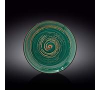 Wilmax WL-669514/A - Piatto rotondo in porcellana, diametro 25,5 cm, colore: Verde