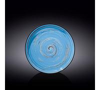 Wilmax WL-669619/A - Piatto rotondo in porcellana, diametro: 23 cm, colore: Blu