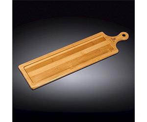 Wilmax WL-771009/A - Vassoio in bambù, lunghezza 45,5 cm, larghezza 12 cm