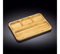 Wilmax WL-771222/A - Piatto da portata in bambù, lunghezza 33 cm, larghezza 23 cm