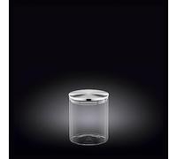 Wilmax WL-888513/A - Barattolo in vetro borosilicato con coperchio in acciaio INOX, capacità 760 ml