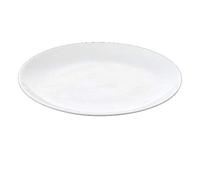 Wilmax WL-991249/A - Piatto piano in porcellana, diametro 25,5 cm, colore: Bianco