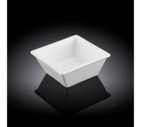 Wilmax WL-992546/A - Piatto quadrato in porcellana, 7,5 cm di lunghezza, 7,5 cm di larghezza, 90 ml di capacità, colore: Bianco