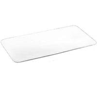 Wilmax WL-992620/A - Piatto piano in porcellana, lunghezza 30 cm, larghezza 16 cm, colore: Bianco