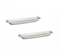 Wilmax WL-992643/A - Piatto lungo in porcellana, lunghezza 28 cm, colore: Bianco