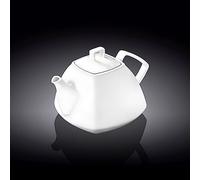 Wilmax WL-994041/1C - Teiera in porcellana, capacità 1050 ml, colore: Bianco