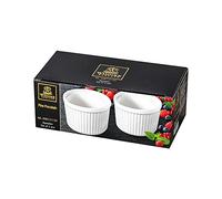 Wilmax WL-996122/3C - Set di 3 pirottini in porcellana, colore: Bianco