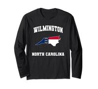 Wilmington North Carolina NC State Vintage Athletic Maglia a Manica