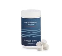 WILMIR SRL SUPERCLOR 20 Multi 1 kg, Pastiglie da 20 gr Multifunzione di Cloro stabilizzato antialghe