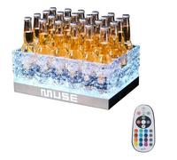 WILON Secchiello per il ghiaccio in plastica per feste, secchiello per ghiaccio a LED, grande vasca per champagne, birra, bevande, vino, secchiello per ghiaccio colorato RGB leggero per congelatore