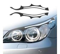 WILSEM Auto Anteriore Faro Sopracciglia Palpebra Copertura Protettiva Trim Adesivi Accessori per E60 5 Serie 2004 2005 2006 2007 2008 2009 2010