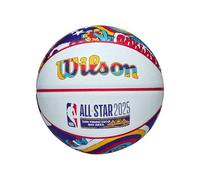 Wilson 2025 NBA All Star Mini Ball WZ3020201XB - Palline da basket, unisex, 3 EU, colore: Bianco