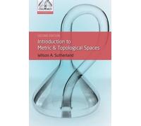 Wilson A. Sutherl Introduction to Metric and Topological Spa (Copertina rigida)