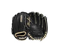 Wilson A2000, Guanto Baseball Pitcher Unisex, Nero/Marrone Chiaro, 12'' (30,48 cm)