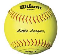 Wilson A9274 Little League Softball (12-Pack), 27,9 cm, Ottica Giallo