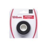 Wilson AbsorbX - Overgrip per pickleball, confezione da 3, colore: nero