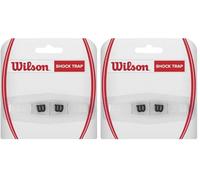 Wilson Antivibrazione con Logo per Racchetta, Shock Trap, Trasparente/Nero, WRZ537000 (Confezione da 2)