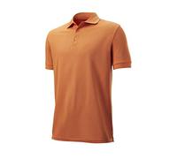 Wilson Authentic, WGA700620 Polo Sportiva da Uomo, Poliestere, Arancione, XL