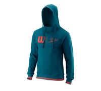 Felpa da tennis da uomo Wilson Bela PO Hoody Slimfit - Turchese S