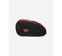 Wilson Bela Super Tour - Borsa da paddle per 4 racchette, colore: Nero/Rosso