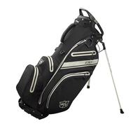 Wilson Borsa da Golf W/S Exo Dry Stand Bag, Borsa da Trasporto/Trolley, 5 Scomparti per Varie Mazze da Golf, Accessori da Golf per Uomo e Donna, Nero / Grigio antracite / Argento