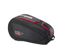 Wilson Bela Super Tour - Borsa da paddle per 4 racchette, colore: Nero/Rosso