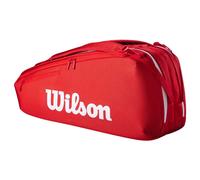 Wilson Borsa per 6 racchette Super Tour Rosso/Bianco 2025