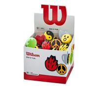 Wilson Box O' Fun Dampeners, Tennis Dampener Unisex-Adult, Multicolore, 100 Pezzi