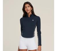 Wilson Brentwood Half - Zip Manica Lunga Donna Blu Scuro